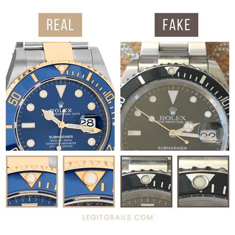 fake rolex submariner two tone dlc pvd|how to detect a fake rolex.